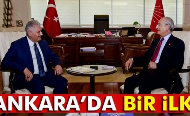 Başbakan Yıldırım, CHP Genel Merkezi’nde