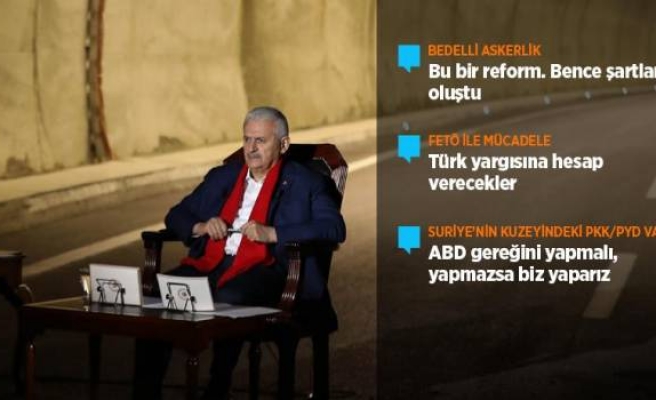 Başbakan Yıldırım'dan ABD’ye PKK/YPG mesajı