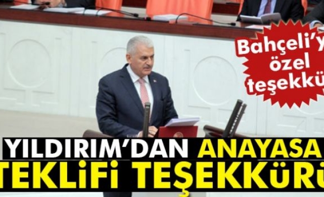 Başbakan Yıldırım'dan parti grubuna teşekkür konuşması