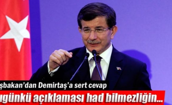 Başbakan’dan Demirtaş’a sert cevap