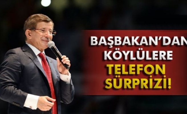 Başbakan'dan köylülere büyük sürpriz