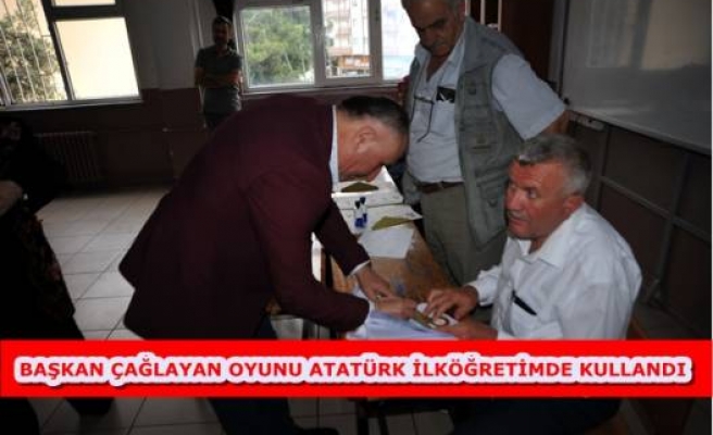 BAŞKAN ÇAĞLAYAN OYUNU ATATÜRK İLKÖĞRETİMDE KULLANDI