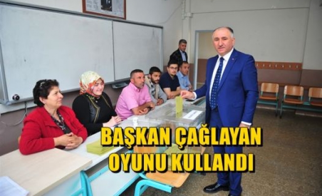 Başkan Çağlayan Oy'unu Kullandı