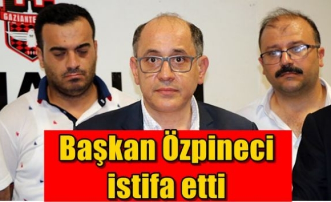 Başkan Özpineci istifa etti