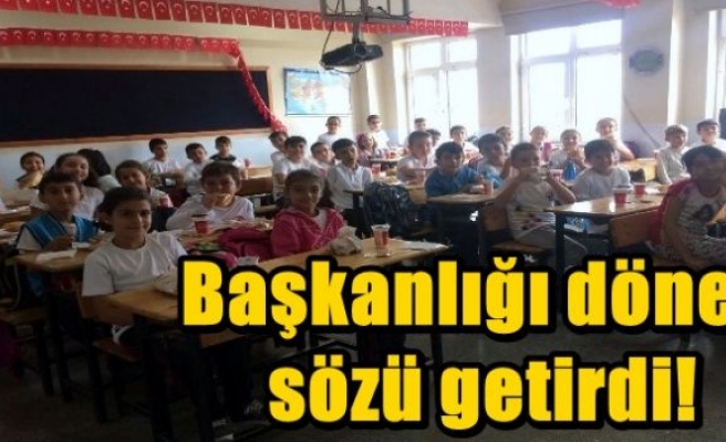 Başkanlığı döner sözü getirdi!