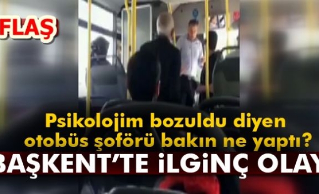 BAŞKENT'TE İLGİNÇ OLAY!