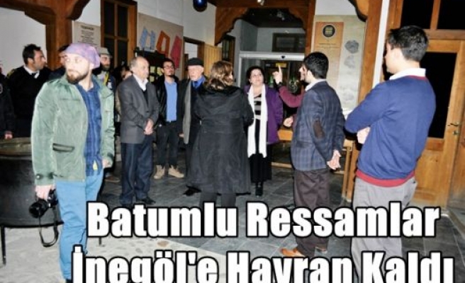 Batumlu Ressamlar İnegöl'e Hayran Kaldı