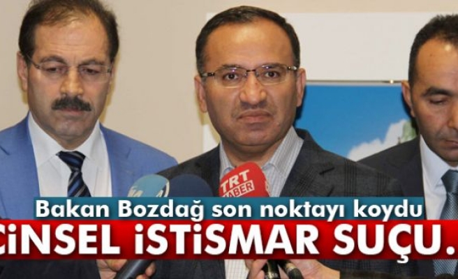 Bekir Bozdağ'dan cinsel istismar suçu açıklaması