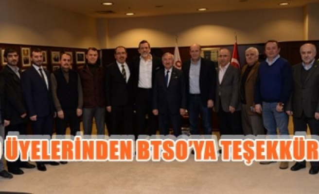 BEKSİAD Üyelerinden BTSO'YA Teşekkür ziyareti