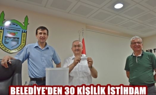 Belediye'den 30 Kişilik İstihdam