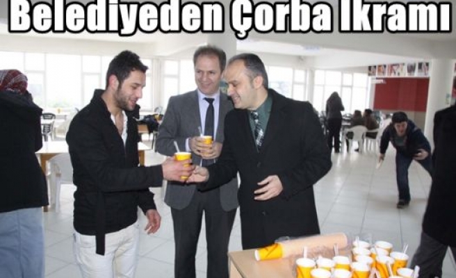 Belediyeden Çorba İkramı