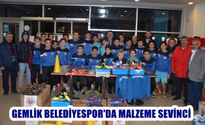 Belediyespor’da malzeme sevinci