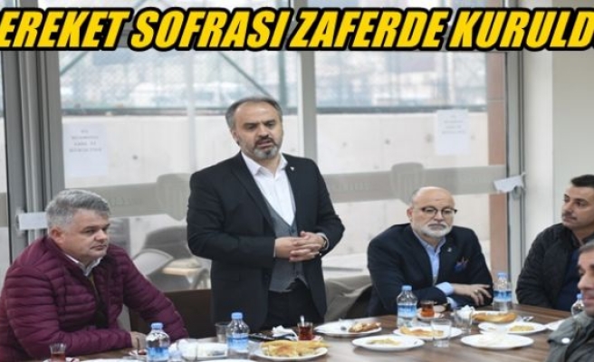 Bereket sofrası Zafer’de kuruldu