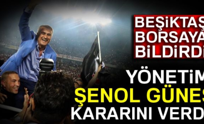 BEŞİKTAŞ BORSAYA BİLDİRDİ!