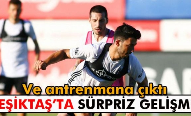 Beşiktaş'ta Sosa antrenmana çıktı