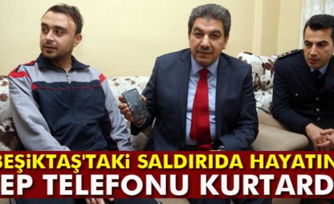 Beşiktaş'taki saldırıda polisi cep telefonu kurtardı