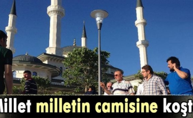 Beştepe Millet Camii'nde bayram namazı