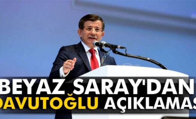 Beyaz Saray'dan Davutoğlu açıklaması