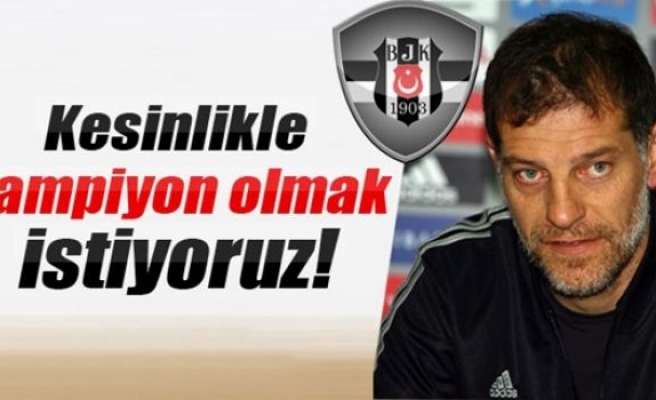 Bilic: 'Kesinlikle şampiyon olmak istiyoruz'