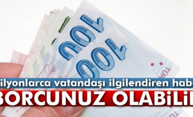 Bilmediğiniz vergi borcunuz olabilir