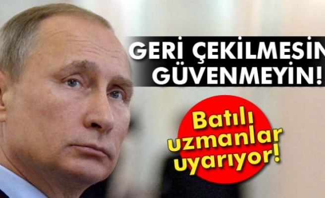 Bloomberg yazarı: 'Putin’in Suriye’den çekilmesine güvenmeyin'