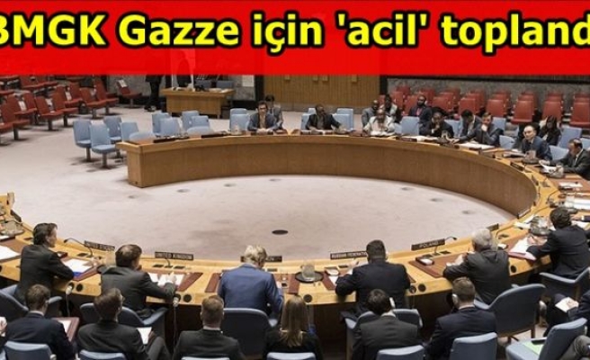 BMGK Gazze için 'acil' toplandı