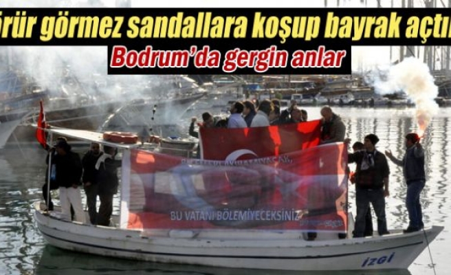 Bodrum'da gergin anlar