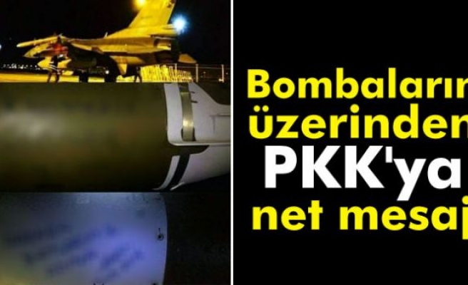 Bombaların üzerinden PKK'ya net mesaj