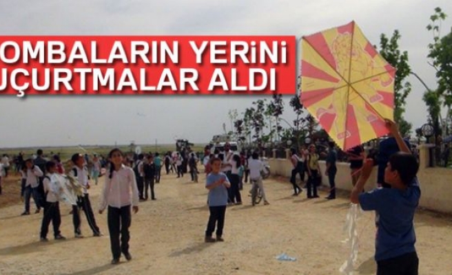 BOMBALARIN YERİNİ UÇURTMALAR ALDI!