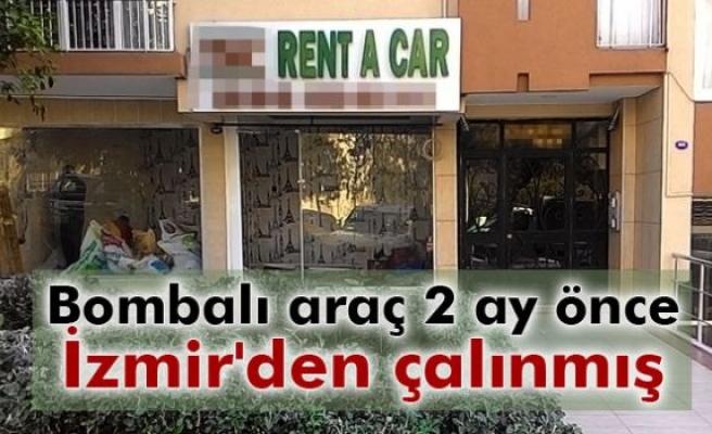 Bombalı araç iki ay önce çalınmış