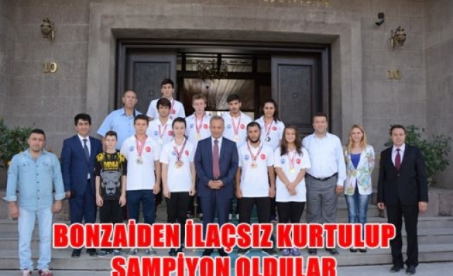 Bonzaiden ilaçsız kurtulup şampiyon oldular