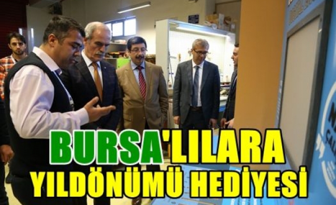 BTM`den Bursalılara yıldönümü hediyesi