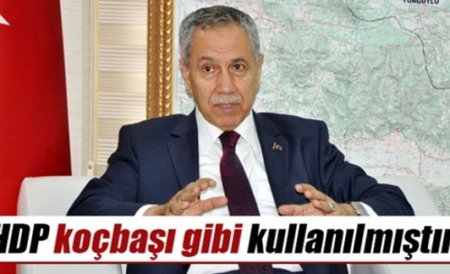 Bülent Arınç: 'HDP koçbaşı gibi kullanılmıştır'