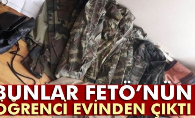 Bunlar FETÖ’nün öğrenci evinden çıktı