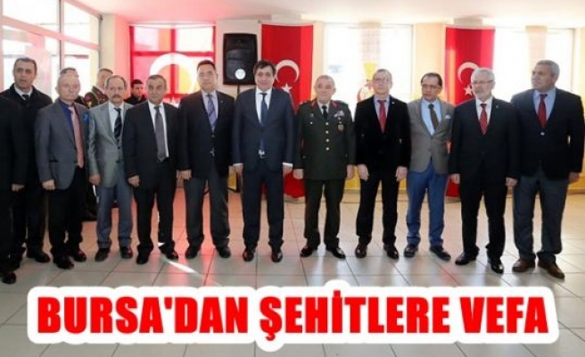 Bursa' dan Şehitlere Vefa