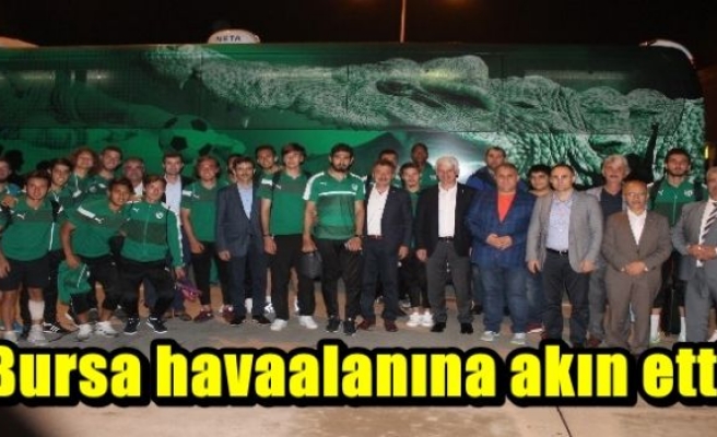 Bursa havaalanına akın etti