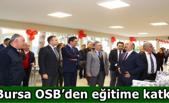 Bursa OSB’den eğitime katkı