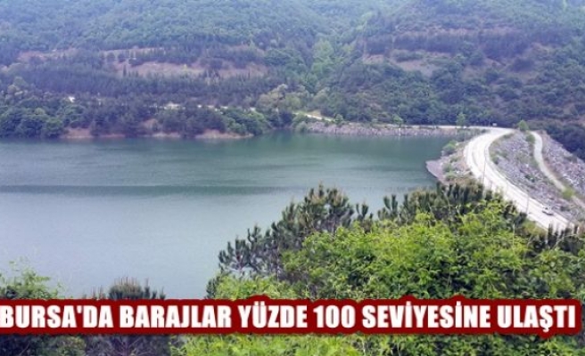 Bursa'da Barajlar Yüzde 100 Seviyesine Ulaştı