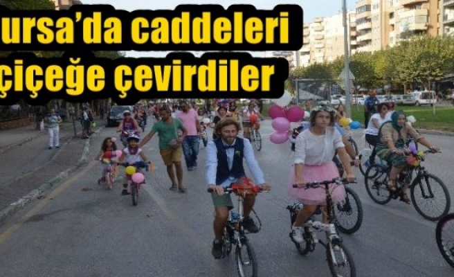 Bursa’da caddeleri çiçeğe çevirdiler