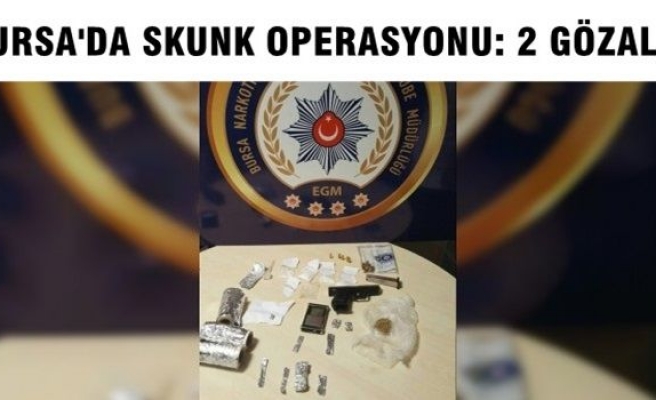 Bursa’da “Skunk” operasyonu:2 gözaltı