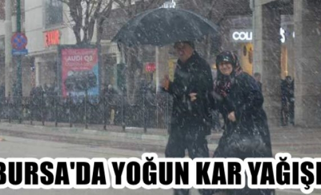 Bursa'da yoğun kar yağışı