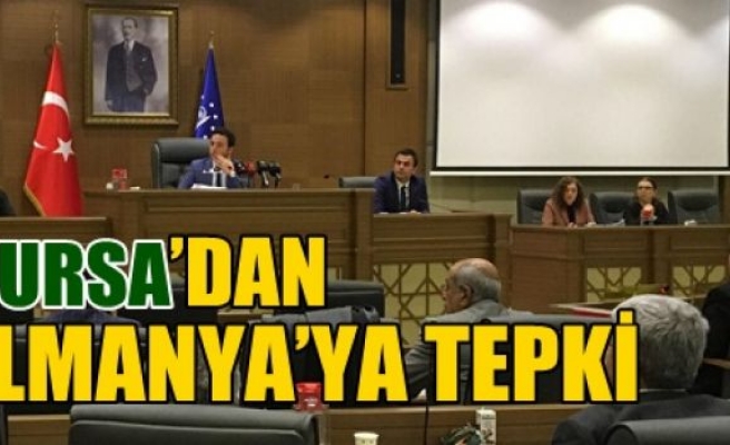 Bursa´dan Almanya´ya Tepki