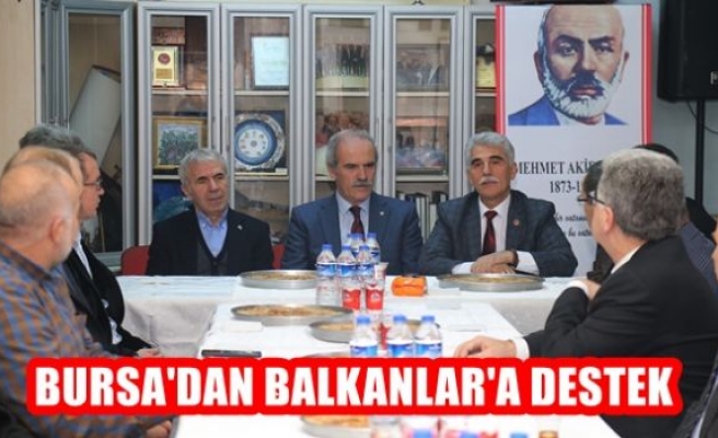 Bursa’dan Balkanlar’a destek