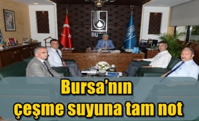 Bursa’nın çeşme suyuna tam not