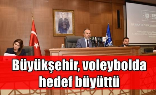 Büyükşehir, voleybolda hedef büyüttü