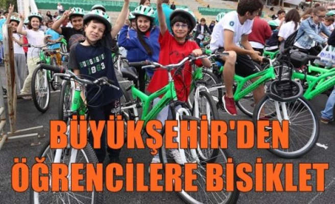 Büyükşehir’den Öğrencilere Bisiklet