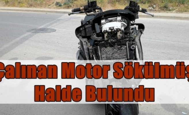 Çalınan Motor Sökülmüş Halde Bulundu