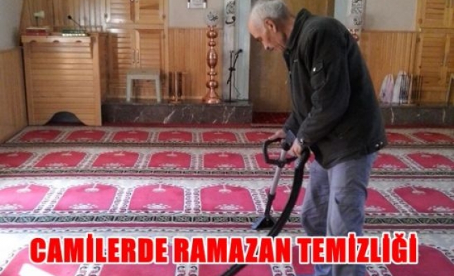 Camilerde ramazan temizliği