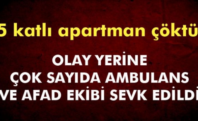 Çanakkale'de 5 katlı apartman çöktü