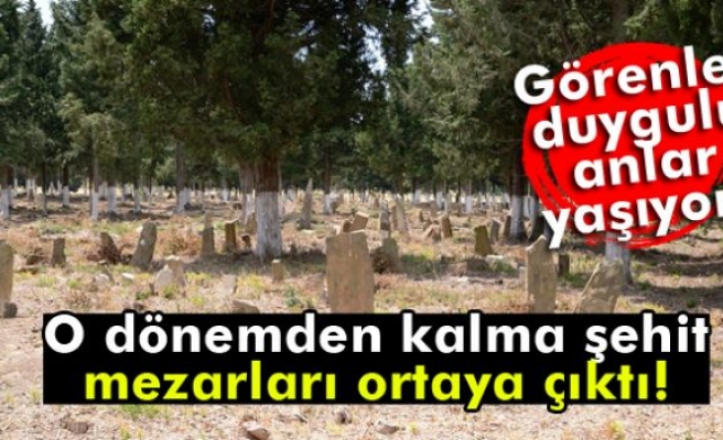 Çanakkale’de şehit mezarları ortaya çıktı